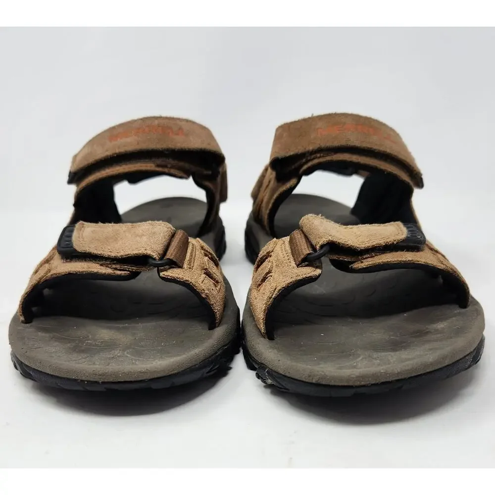 MERRELL MOAB DRIFT Strap Hiking Sandals Mens 9 Brown Sports J24473